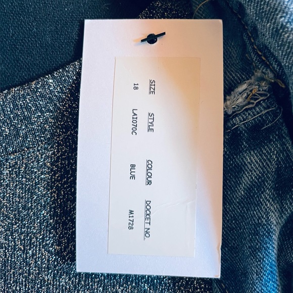 Laila Loves Denim Wrap Trench Style Mini Dress - Picture 5 of 5